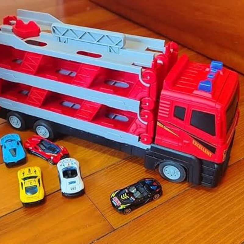 Mega Hauler Truck With Ejection Race Track