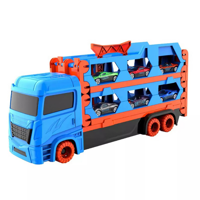 Mega Hauler Truck With Ejection Race Track